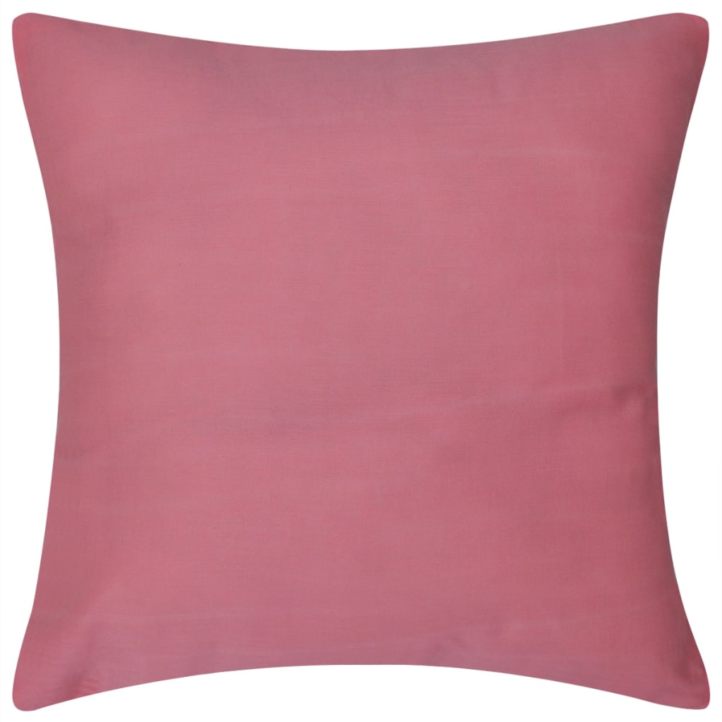 

vidaXL Kussenhoezen katoen 40 x 40 cm roze 4 stuks