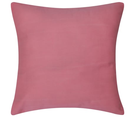 130935 4 Pink Cushion Covers Cotton 50 x 50 cm