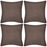 Antrasiitti Tyynynpäällinen Pellavatyylinen 4kpl 50 x 50 cm