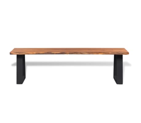 vidaXL Solid Acacia Wood Bench 160 cm