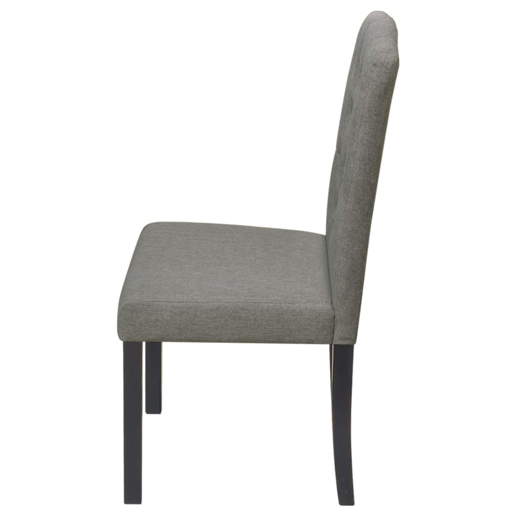  Jedálenské stoličky 6 ks, sivé, látka