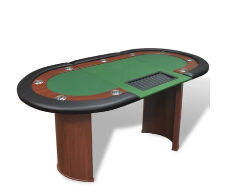 poker table with chip tray