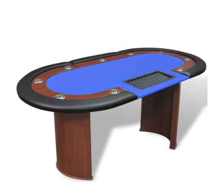 poker table with chip tray