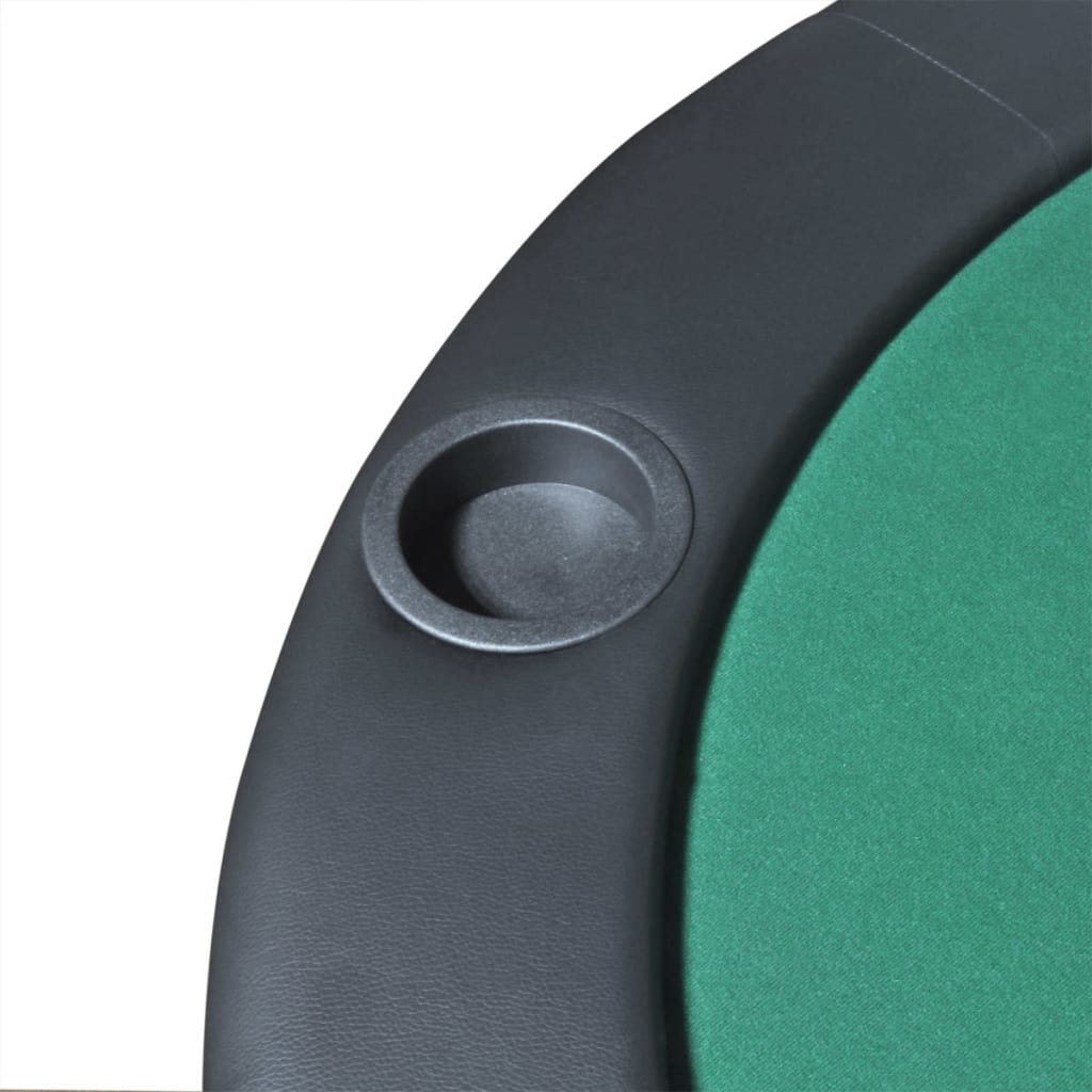 Faltbare Poker-Tischauflage für 10 Spieler Grün