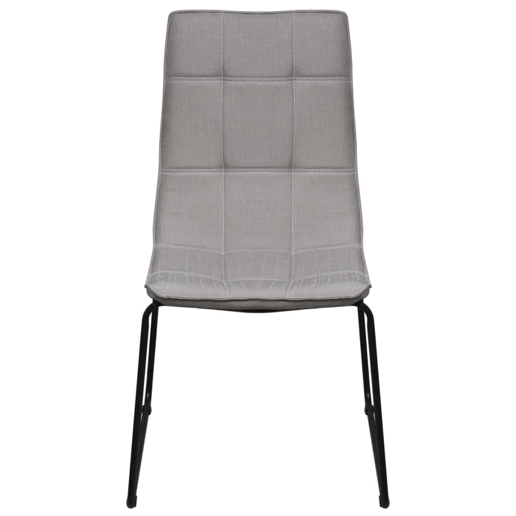 

vidaXL Eetkamerstoelen 6 st stof lichtgrijs