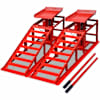 vidaXL autoremondi ramp 2 tk, punane, teras