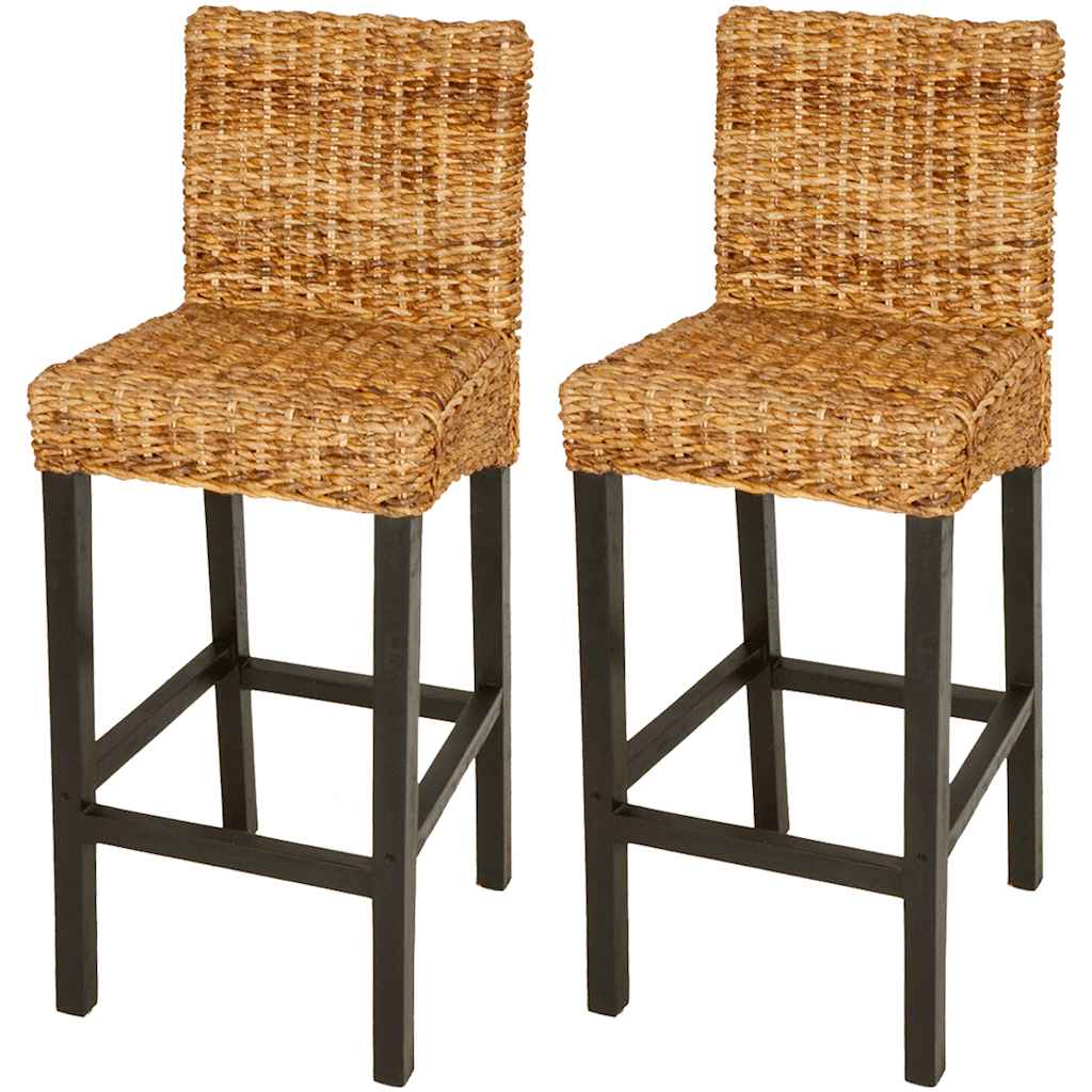 vidaXL Barstühle 2 Stk. Abaca