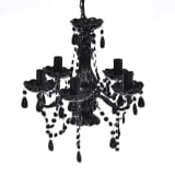vidaXL Chandelier Black 15"x18"