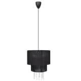 vidaXL Chandelier Black 11"x13"
