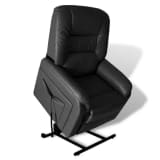 vidaXL Stand-up Armchair Artificial Leather Black