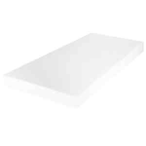 Postel s matrací LED šedá umělá kůže 140 x 200 cm - obrázek 9