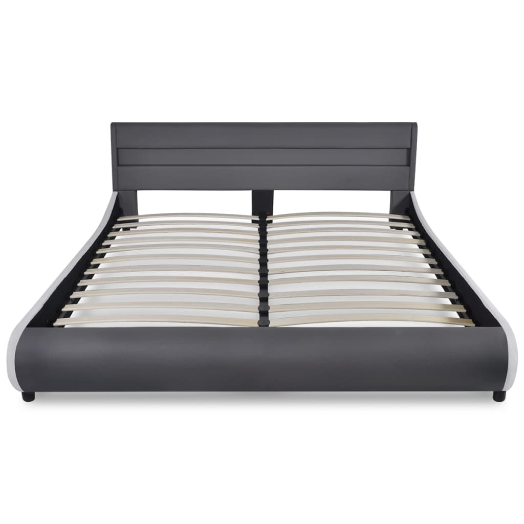 VidaXL - vidaXL Kunstleren bed hoofdeinde LED 180 cm + matras