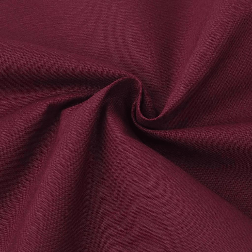 vidaXL Tissu en coton 1,45x20 m Bordeaux