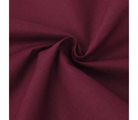 vidaXL Cotton Fabric 1.45x20 m Burgundy