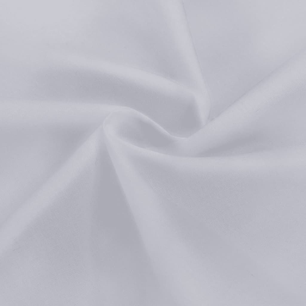 vidaXL Cotton Fabric 1.45x20 m White