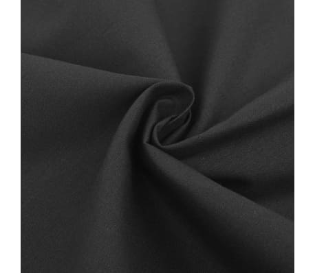 vidaXL Duvet Cover Set Cotton Anthracite 240x220/80x80 cm