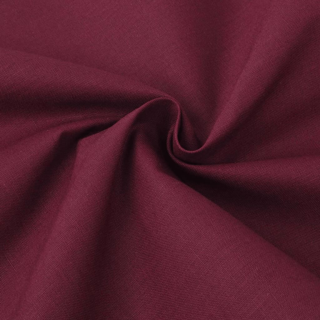 vidaXL Ensemble de housse de couette Coton Bordeaux 155x220/80x80 cm