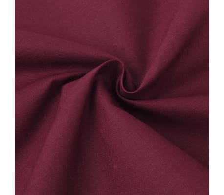 vidaXL Duvet Cover Set Cotton Burgundy 155x220/80x80 cm