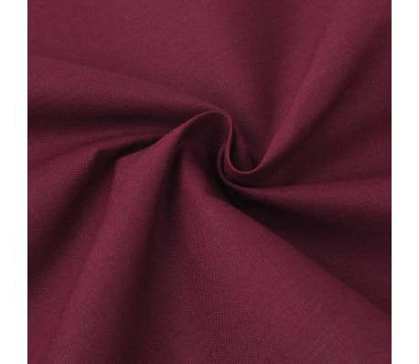 vidaXL Posteljnina bombaž bordo 240x220/80x80 cm