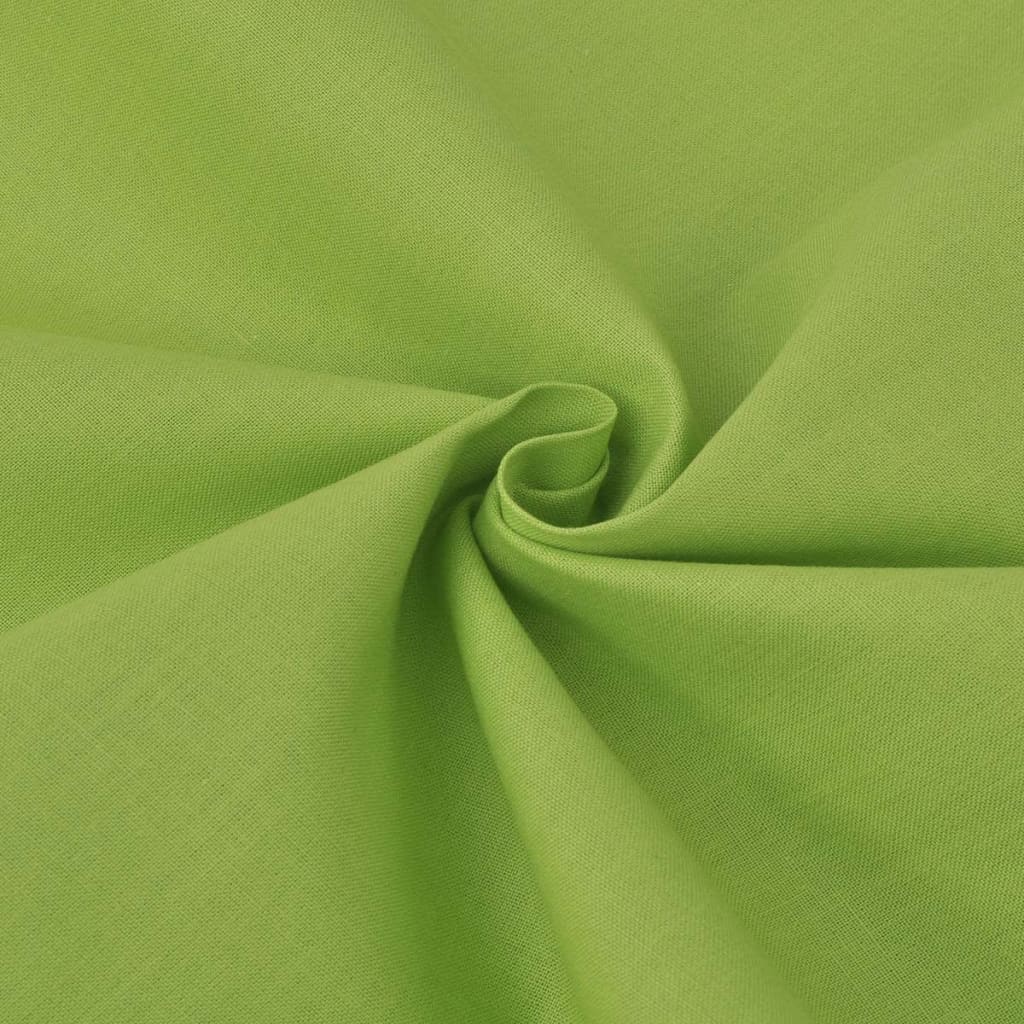 

vidaXL Dekbedovertrekset 200x200/80x80 cm katoen groen