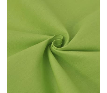 vidaXL Duvet Cover Set Cotton Green 200x220/80x80 cm