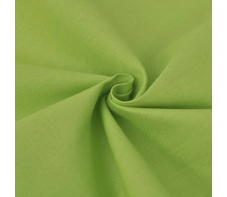 vidaXL zöld pamut ágyneműhuzat-garnitúra 240 x 220 / 60 x 70 cm