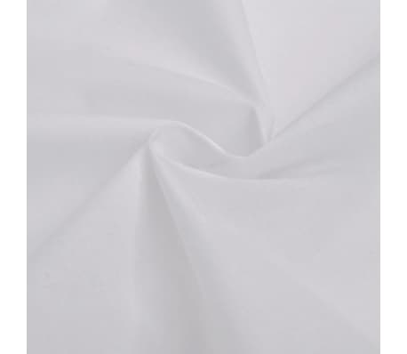 vidaXL Bettwäsche-Set Baumwolle Weiß 155×220/60×70 cm