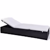 vidaXL Sunlounger pol&uuml;rotang Must