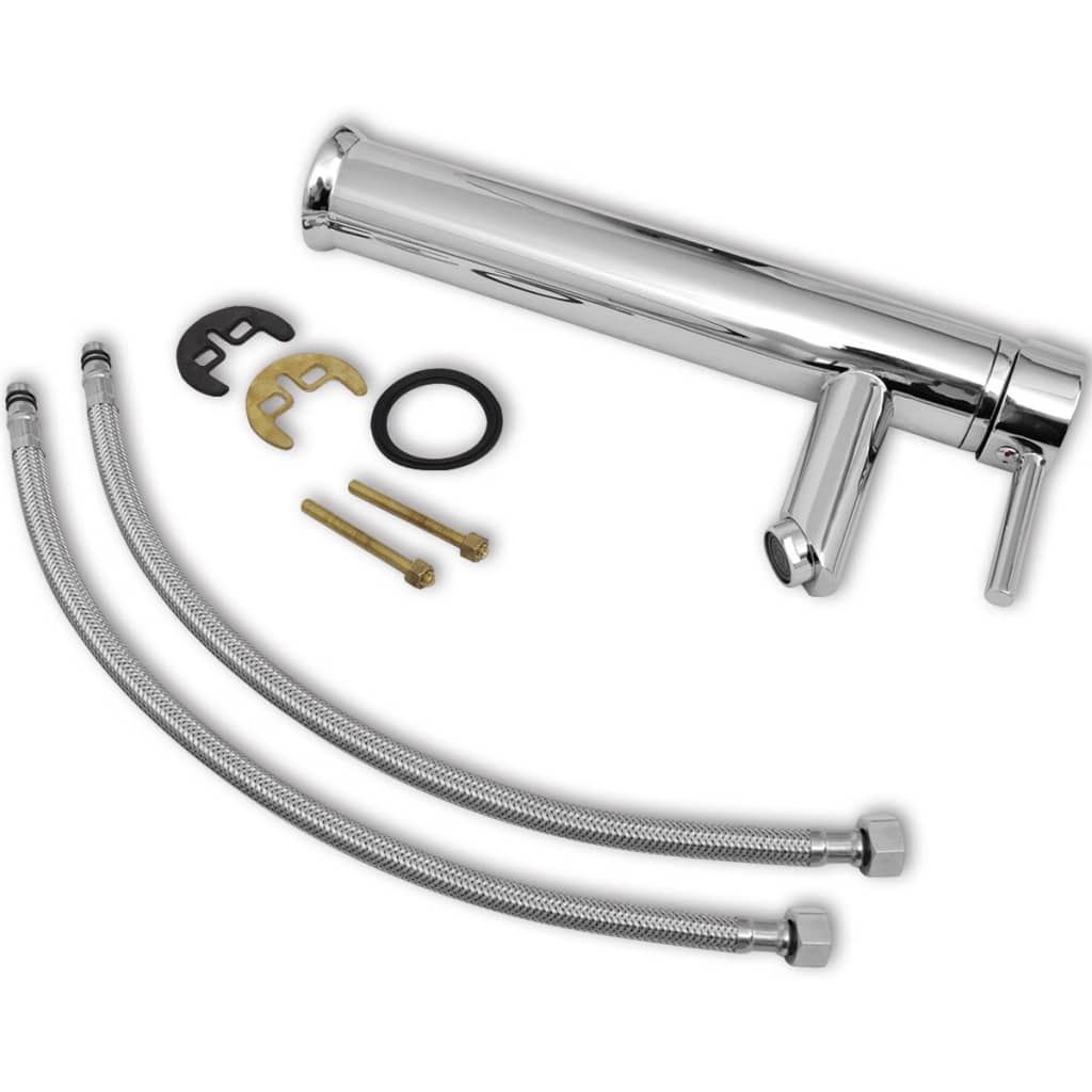 Bathroom Mixer Tap Brass VidaXL 15 width=274