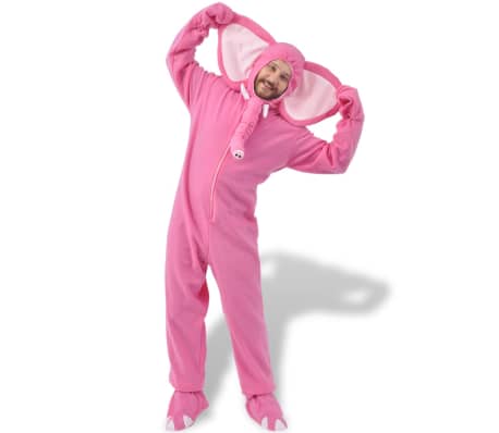 Kostým na karneval - slon, ružový, veľkosť XL-XXL vidaXL