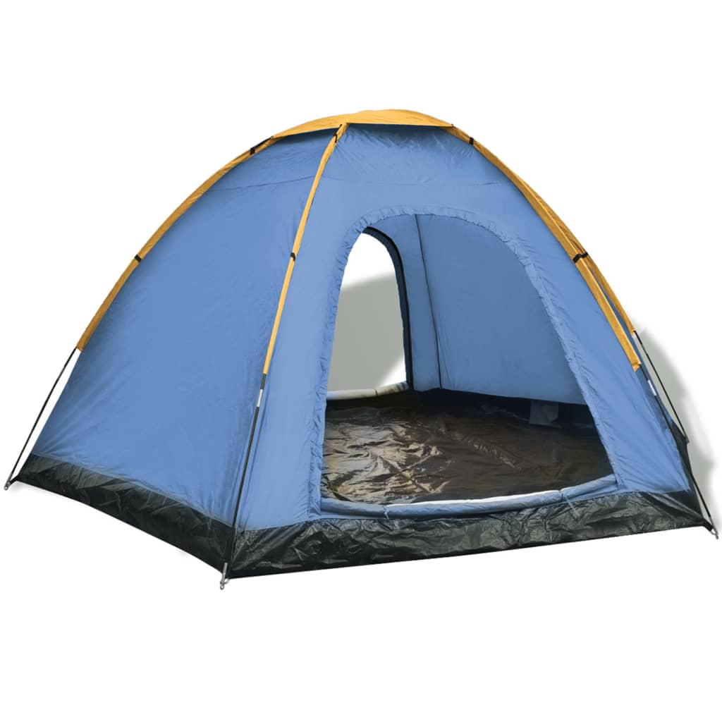 5: vidaXL 6-personers telt blå og gul