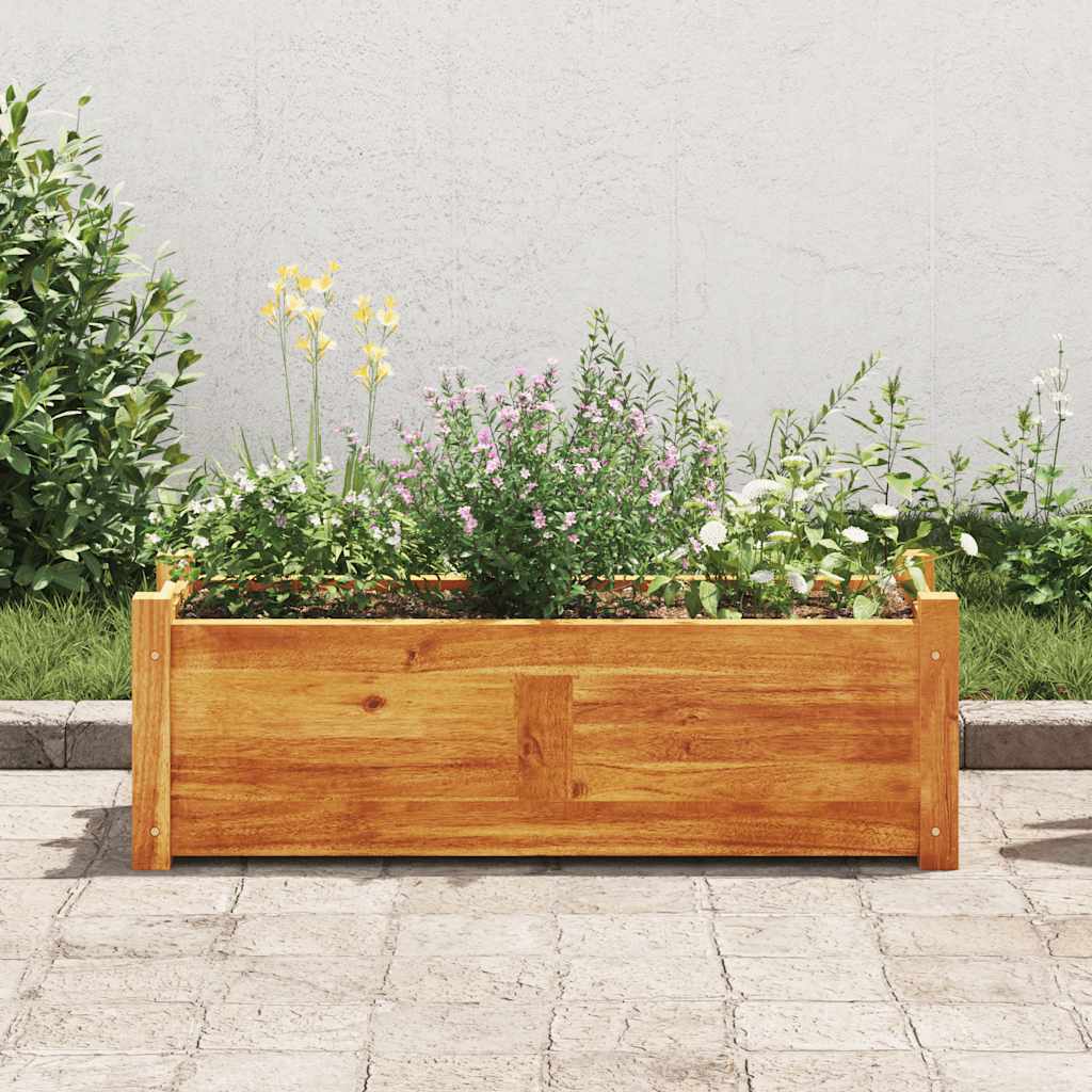 vidaXL Garten-Hochbeet Akazienholz 76x27,6x25 cm