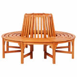 vidaXL Circular Tree Bench Wood