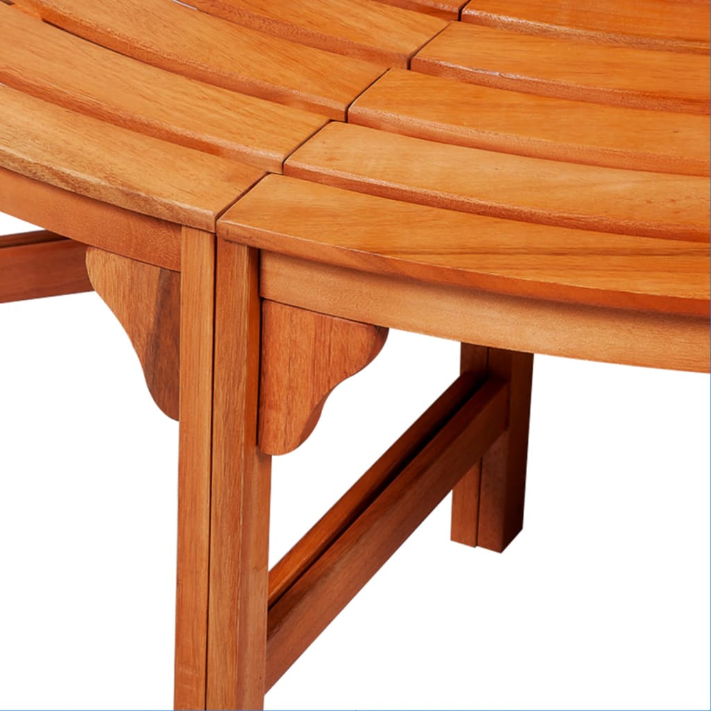Thumbnail - vidaXL Baumbank Ø 160 cm Holz