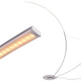 vidaXL Luminária de piso regulável com LED 24W