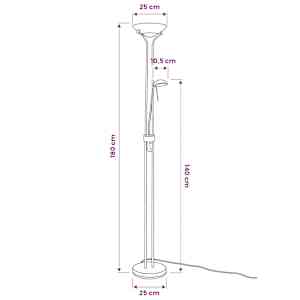 Stmívatelná stojací lampa LED 23 W - obrázek 6