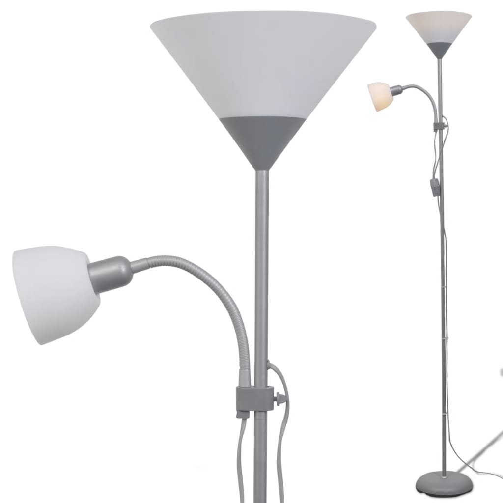 vidaXL Lampadaire Gris