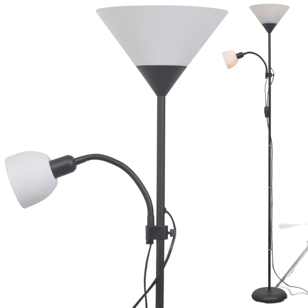 

vidaXL Vloerlamp zwart