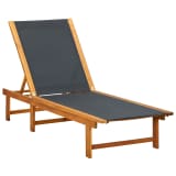 vidaXL Sonnenliege Akazienholz