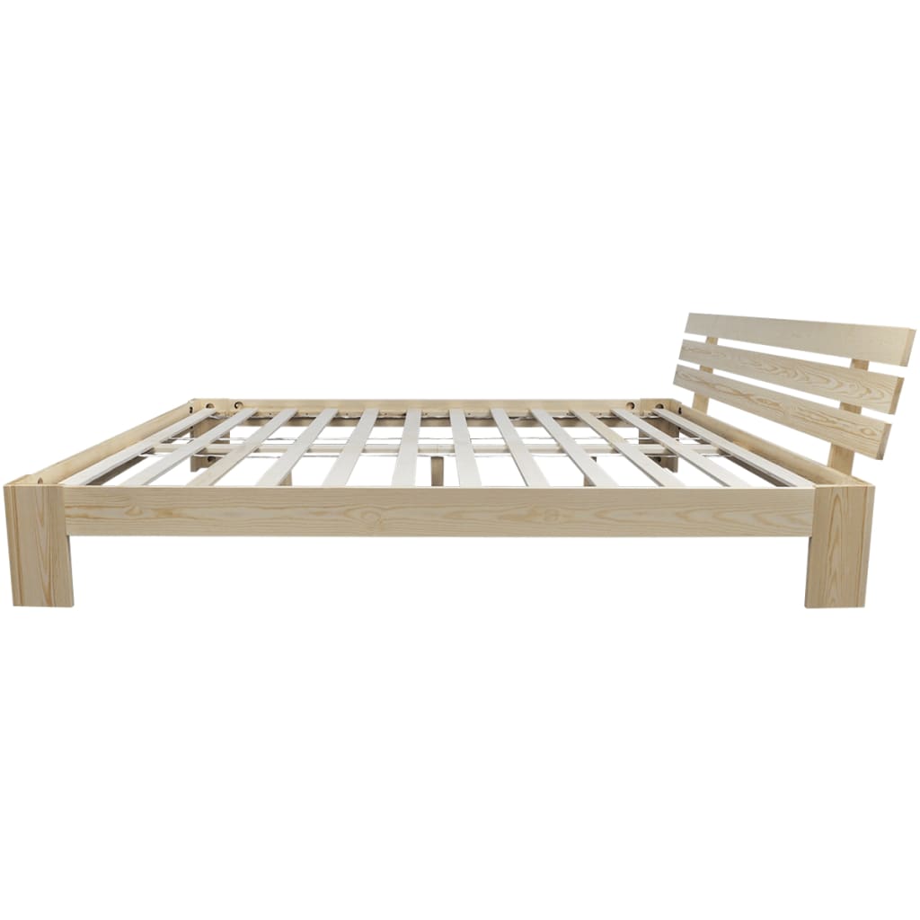 vidaXL Рамка за легло, борова дървесина масив, 180x200 cм