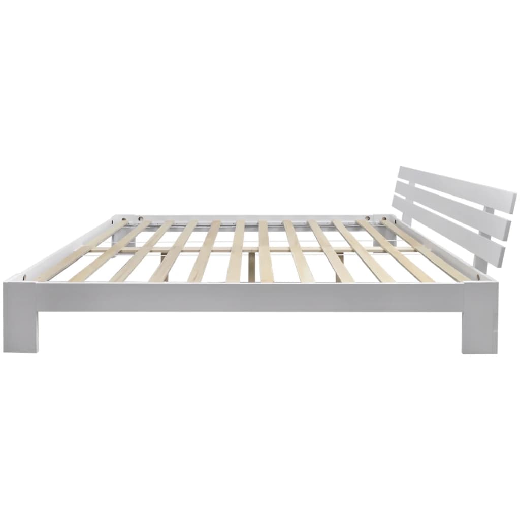 

vidaXL Bedframe massief grenenhout wit 180x200 cm