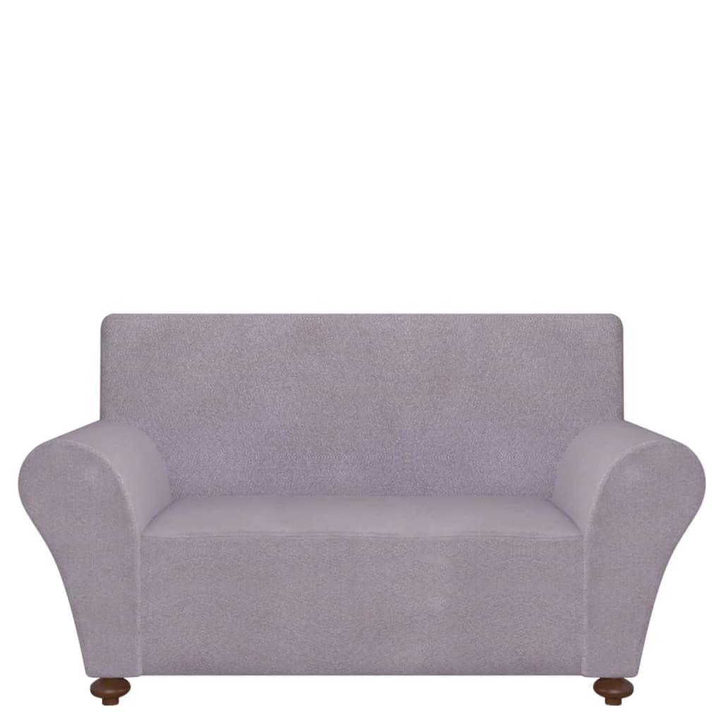 131086 Stretch Couch Slipcover Grey Polyester Jersey 
