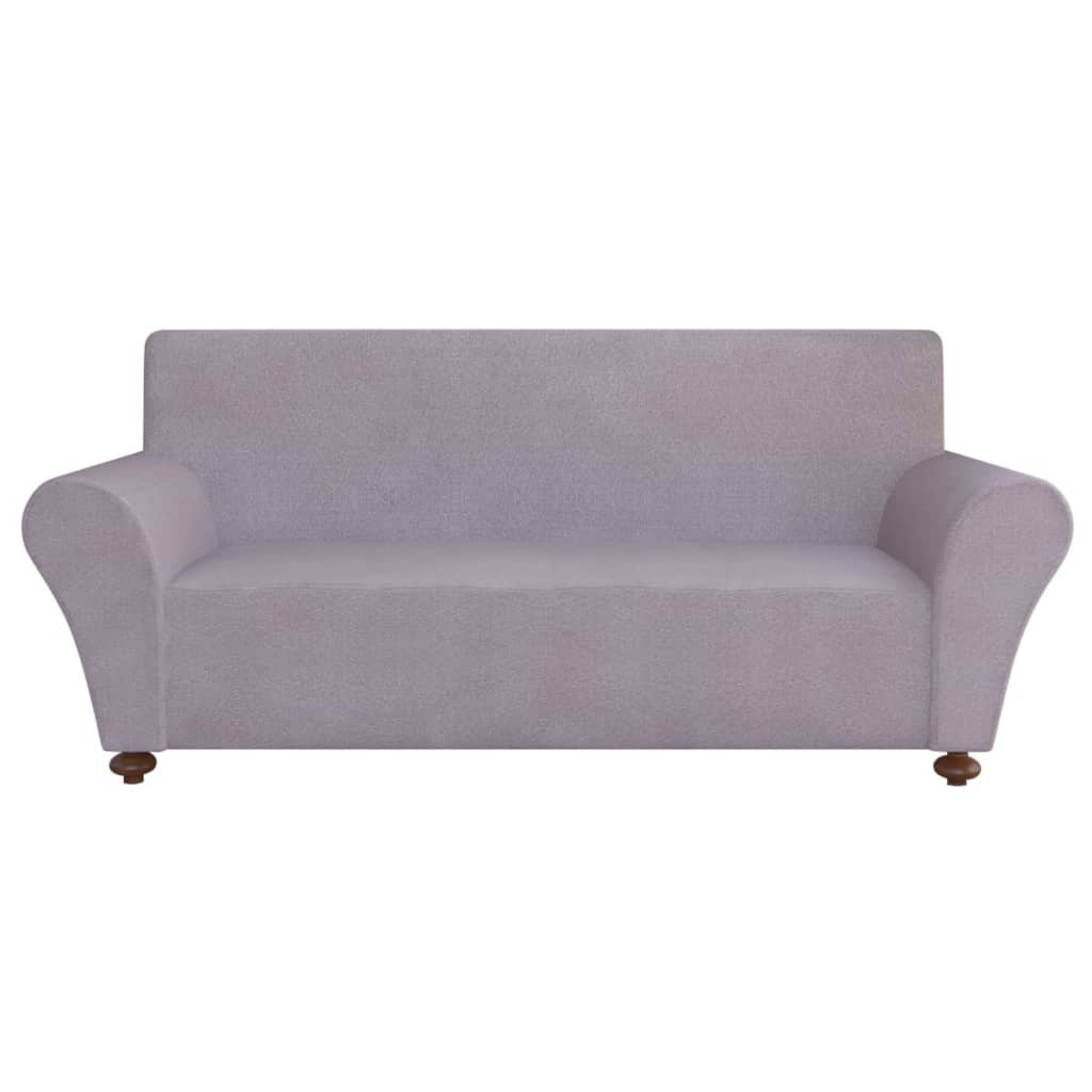 131087 Stretch Couch Slipcover Grey Polyester Jersey 