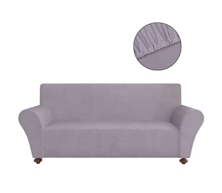vidaXL Stretch Couch Slipcover Grey Polyester Jersey