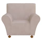 vidaXL housse de canapé en polyester jersey extensible beige