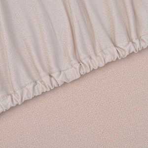 vidaXL Tamprus sofos užvalkalas, smėlio sp., džersio poliesteris