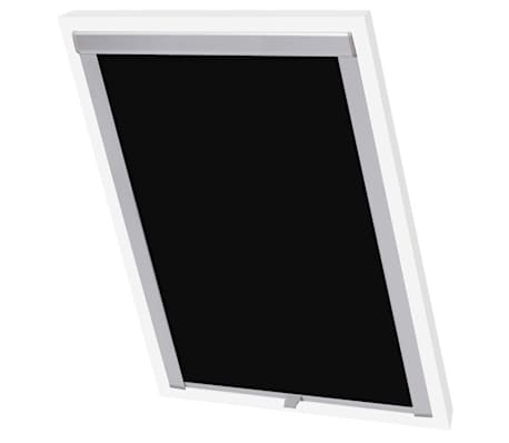 vidaXL Myrkvunarrúllugardínur Svartar C02