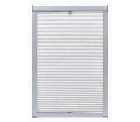 vidaXL Plisuotos žaliuzės, baltos, 206