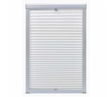 vidaXL Plisuotos žaliuzės, baltos, M08/308