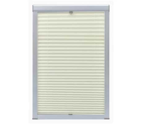 vidaXL plisētas žalūzijas, M06/306, krēmkrāsā